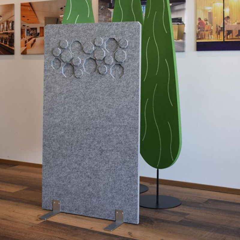 オフィスパーティション用環境に優しい音響パネル 間仕切り ファブリック包装 商業用インテリアデザイン
