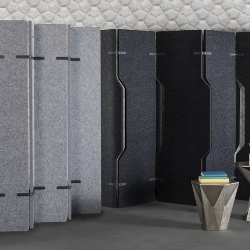 高品質環境に優しいオフィスパーティション可動葉の形の間仕切り高吸音性カスタマイズ可能なモダンなデザイン