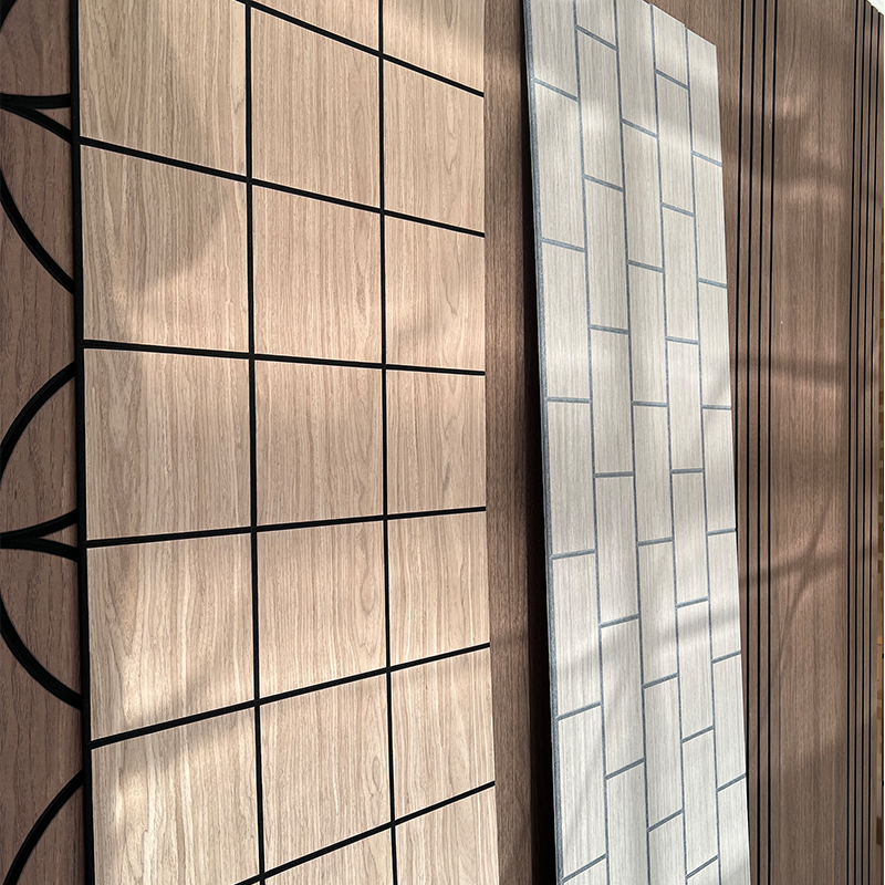 アパートの音響用途のための工業デザインスタイルの木製ベニヤ吸音壁パネルフォームパネル