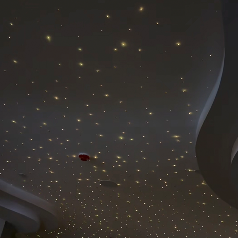 居間用の現代的なスタイルの光ファイバーRGBライトスター天井パネル7色の石膏