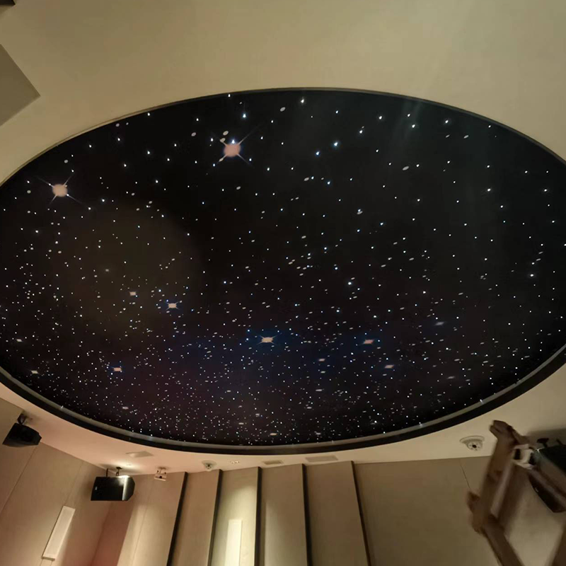 モダンスタートップシーリングライトバー KTV オーディオビジュアルルーム用 光ファイバースカイスター装飾プロジェクターライト 直接