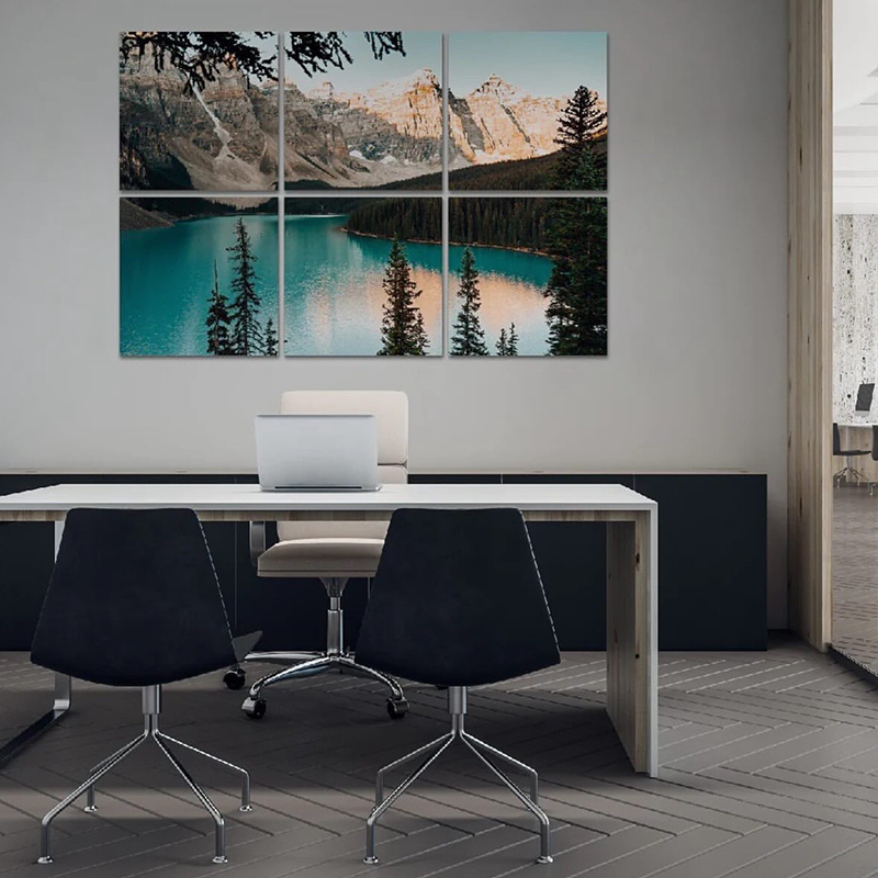 印刷可能な熱転写壁画パネル - 粘着式、防音、講堂/学校に最適