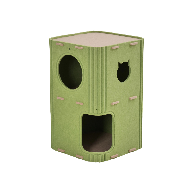 環境に優しい音響パネル猫ベッド、吸音騒音低減機能を備えたモダンなデザイン、簡単な設置、猫のための傷つきやすい表面、非汚染素材、居心地の良いペットの隠れ家、騒音に敏感な猫に最適、耐久性のある猫シェルター